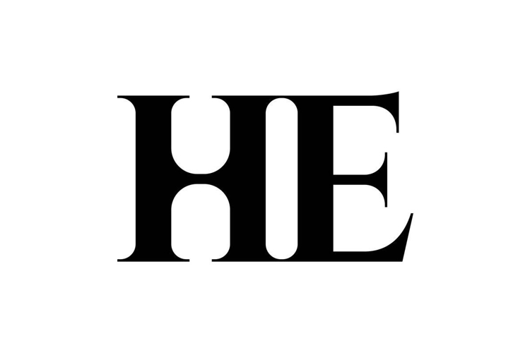 HE logo design