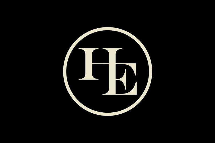 HE logo design