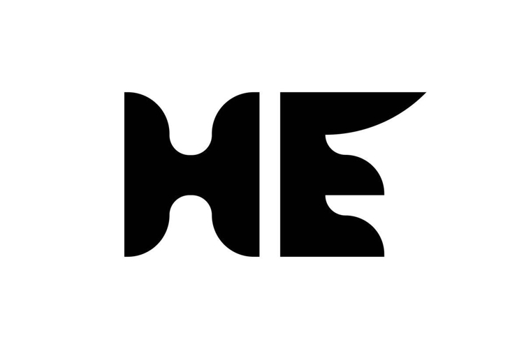 HE logo design