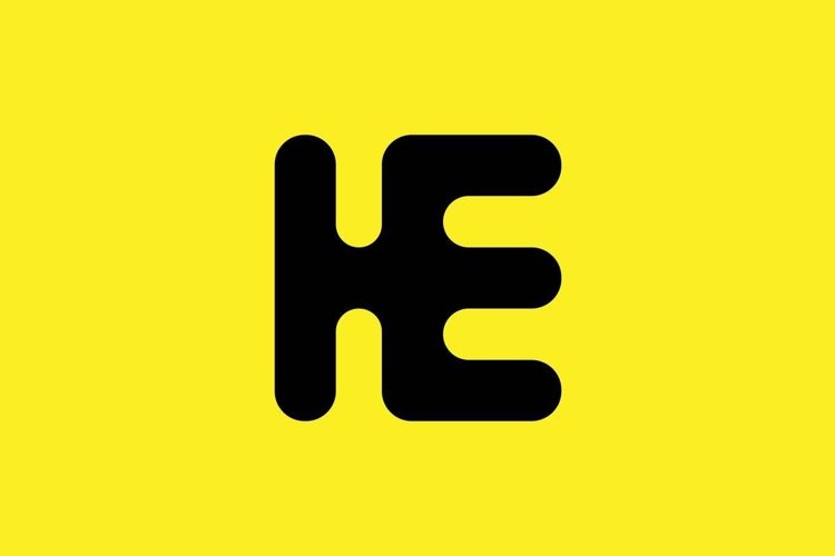 HE logo design