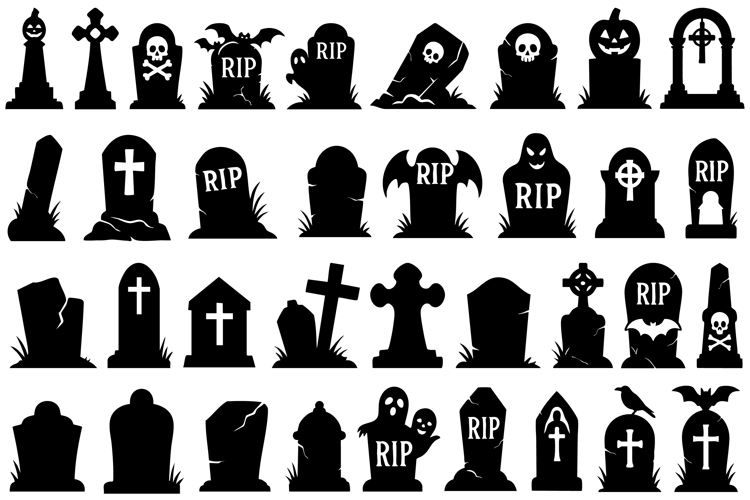 Headstone Clipart Image 3