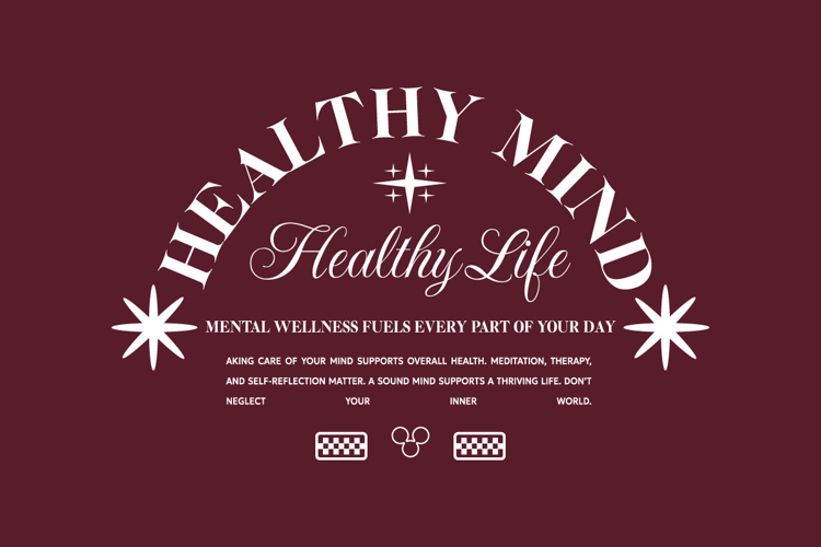 Healthy Mind Healthy Life Urban Typography T-shirt Design