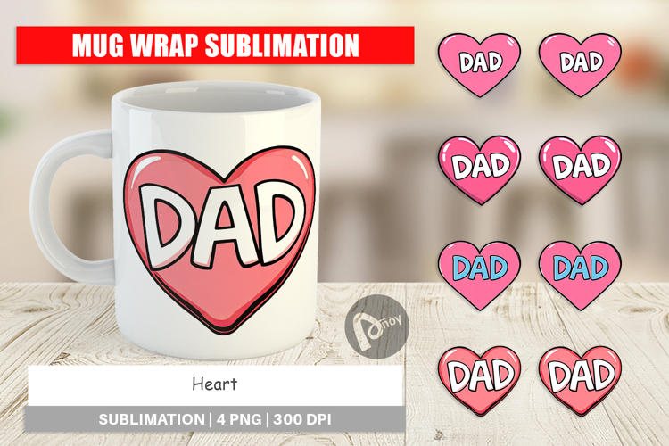 Mug Wrap Heart