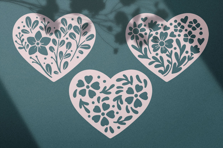 Floral Heart SVG Image 6