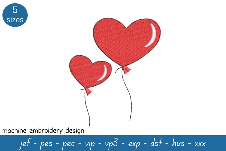 Love embroidery design, Valentines Day embroidery