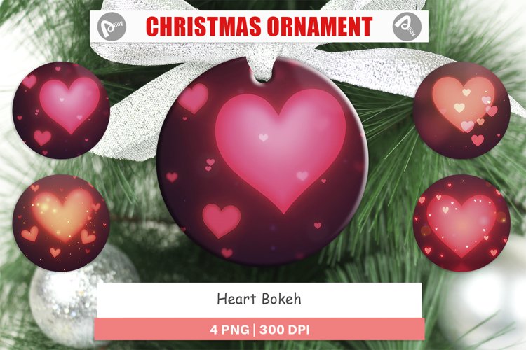 Ornament Heart Bokeh example image 1