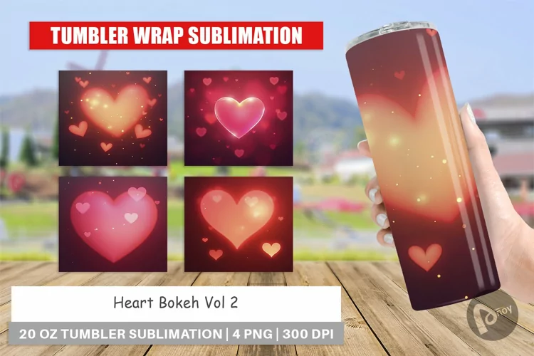 Tumbler Heart Bokeh