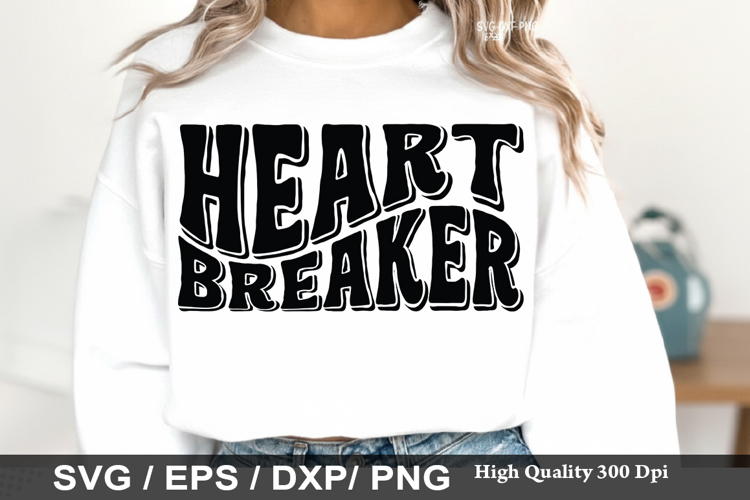 Heart Breaker SVG - Funny Horror Valentines Day Design