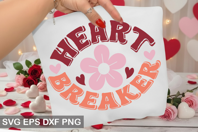 Heart Breaker - Retro Valentine Day Design