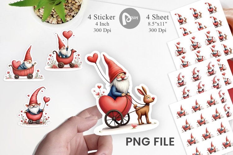 Valentine Gnome Png Image 8