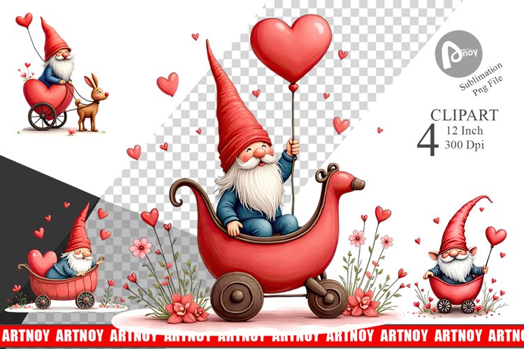 Valentine Gnome Png Image 14