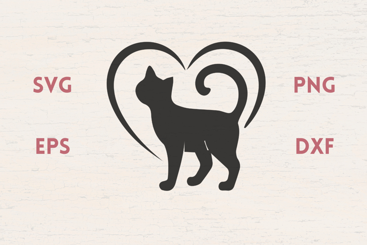 Cat Heart SVG