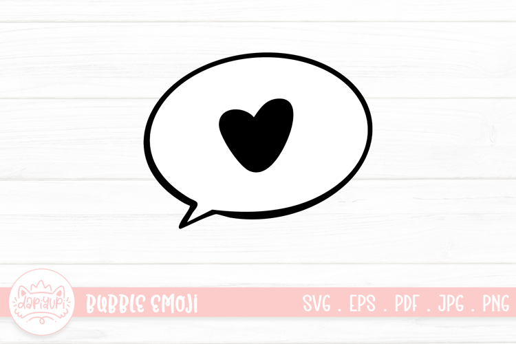 Heart Bubble Expression SVG