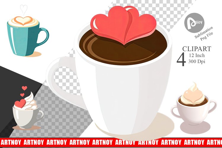 Heart Coffee Clipart
