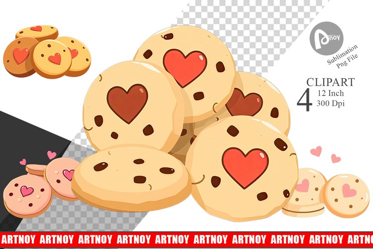 Heart Cookies Clipart