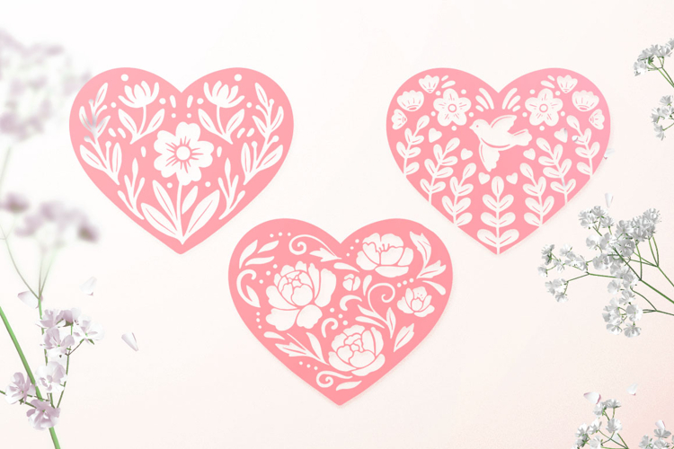 Floral Heart SVG Image 8