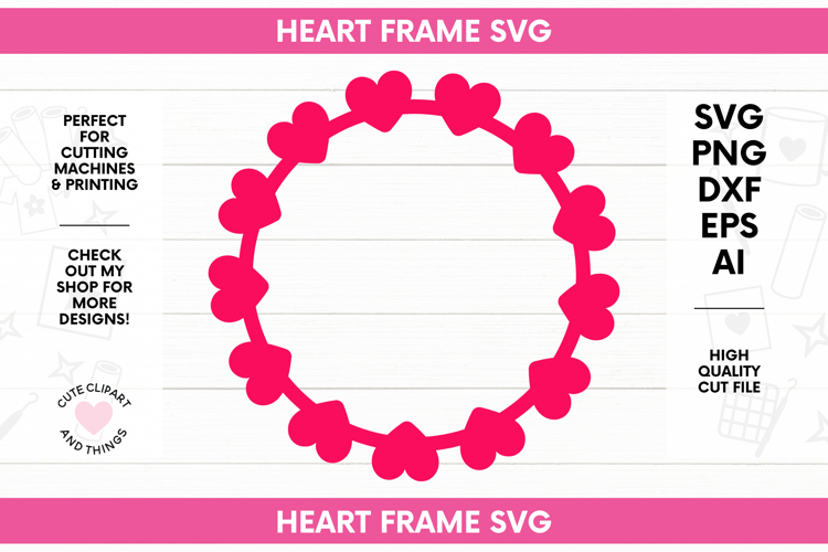 Valentines SVG | Heart Frame SVG