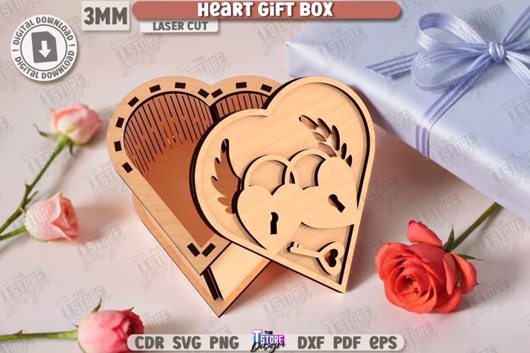 Heart Box Svg Image 11