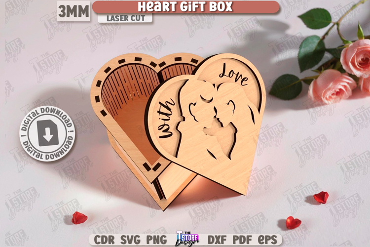 Heart Box Svg Image 10