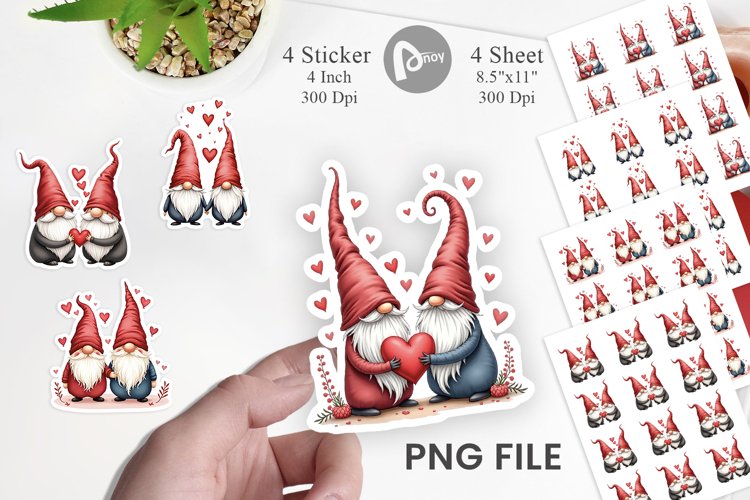 Valentine Gnome Png Image 7