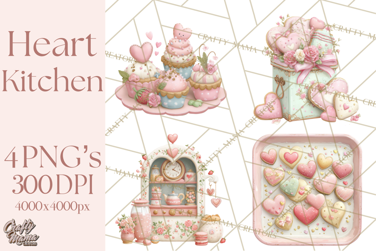 Valentine Baking Clipart, Cute Valentine Baker Character Png