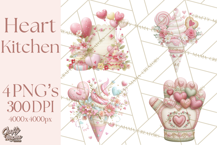 Valentine Baking Clipart, Cute Valentine Baker Character Png