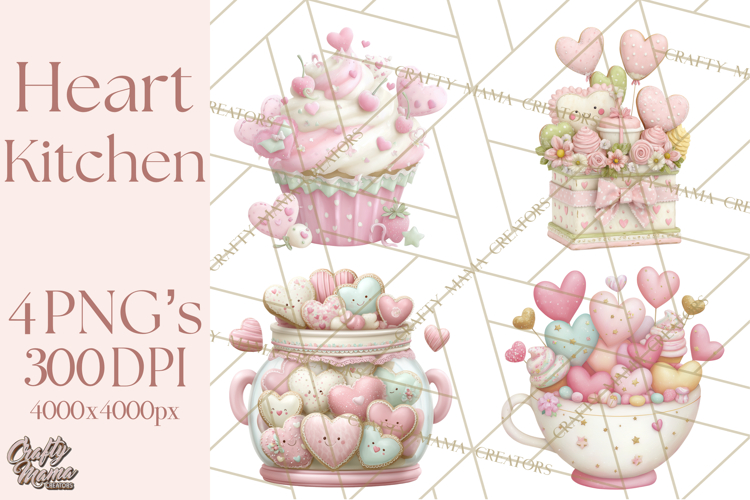Valentine Baking Clipart, Cute Valentine Baker Character Png