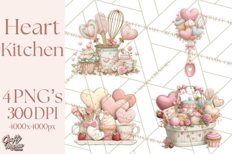 Valentine Baking Clipart, Cute Valentine Baker Character Png