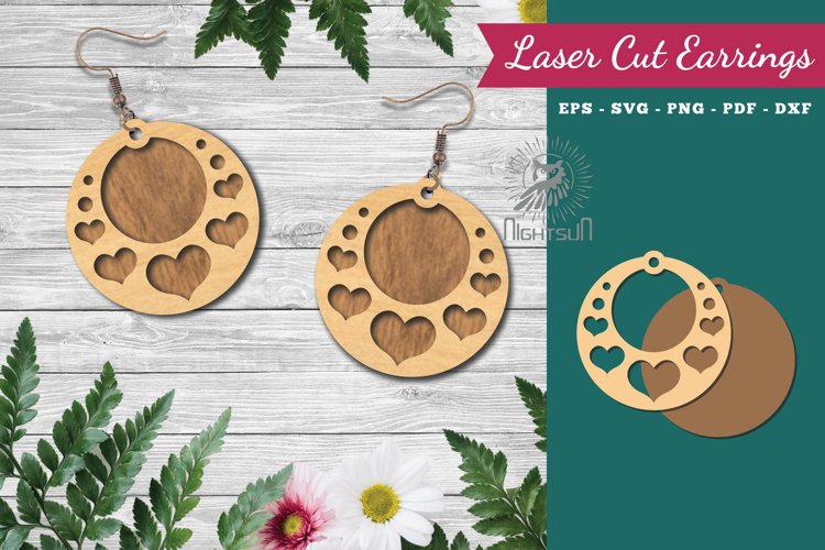 Heart Laser Cut Earrings