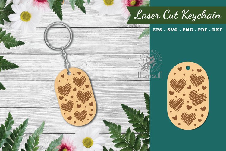Heart Laser Cut Keychain