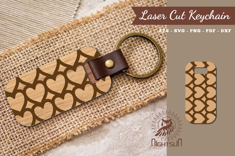 Heart Laser Cut Keychain