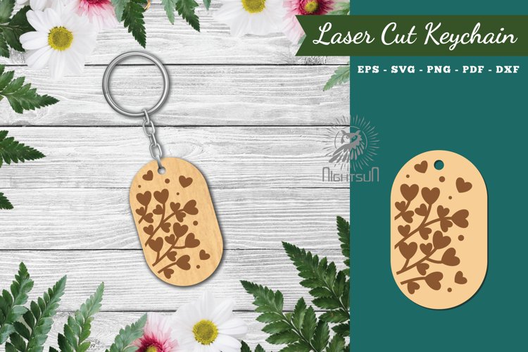 Heart Laser Cut Keychain