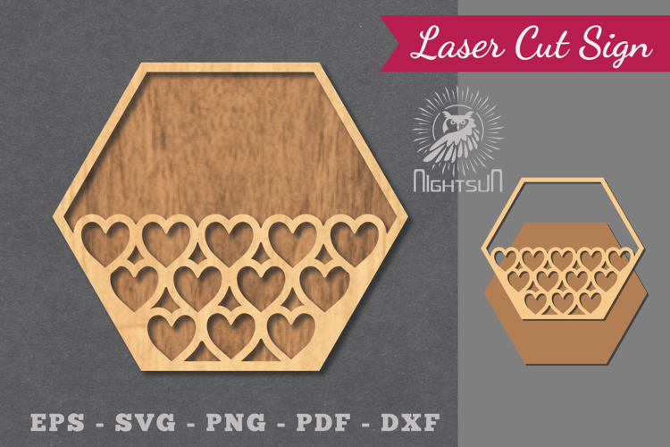 Heart Laser Cut Sign