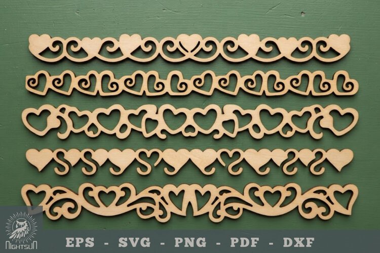 Heart Lasercut Border example image 1