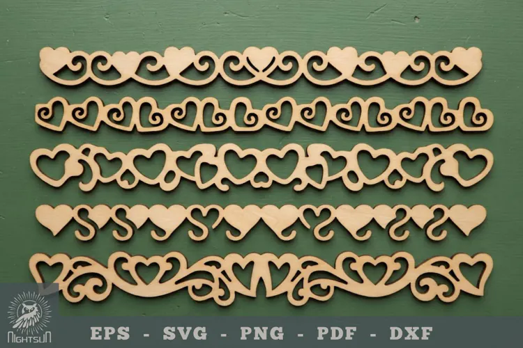 Heart Lasercut Border