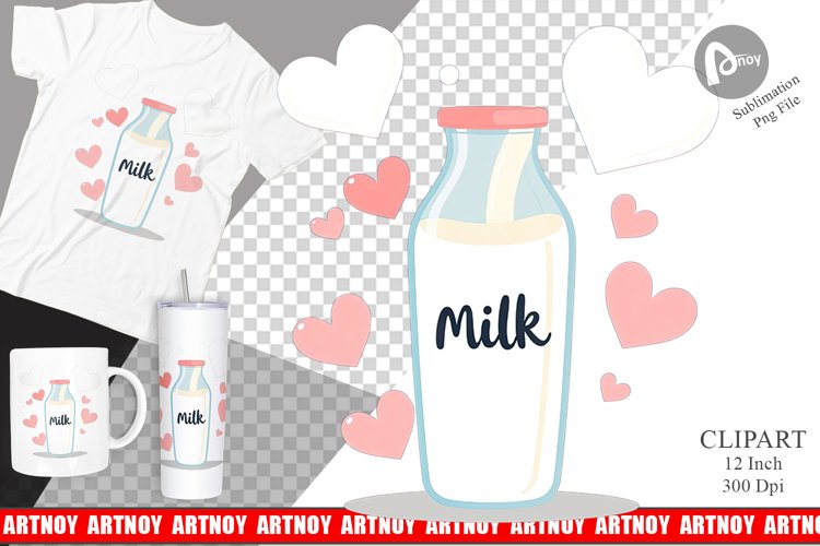 Heart Milk Clipart