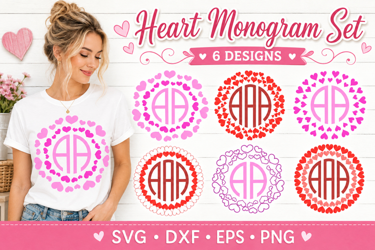 Valentine Monogram Svg Image 3