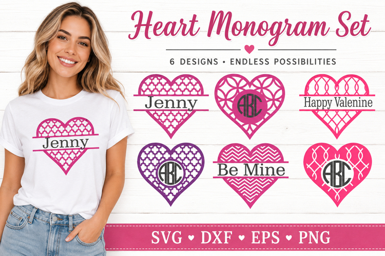 Valentine Monogram Svg Image 14