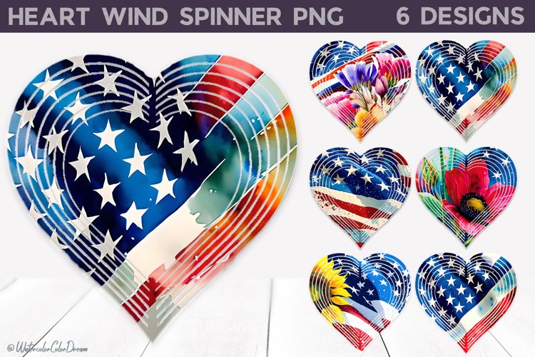 Patriotic Wind Spinner | American flag Wind Spinner