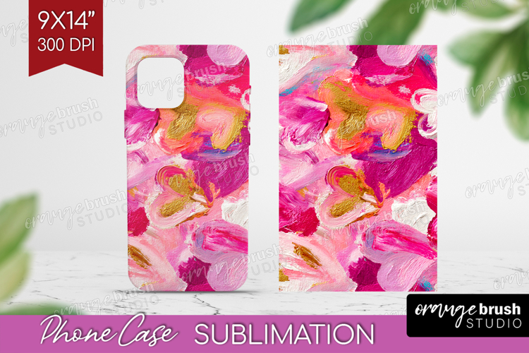 Hearts Phone Case PNG - Valentines Day Case PNG Sublimation