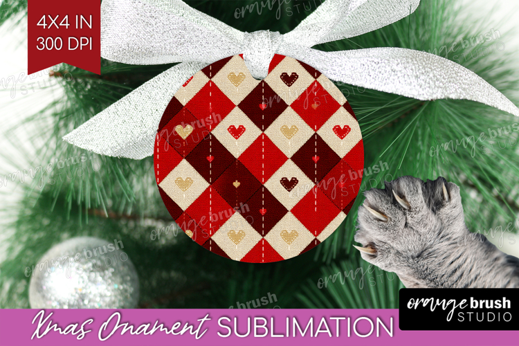 Hearts Ornament PNG - Valentines Day PNG Sublimation