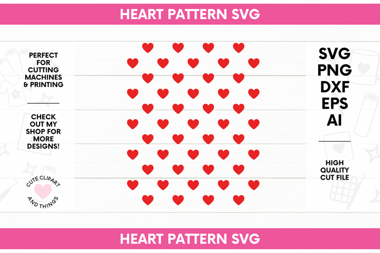 Valentines SVG | Heart Pattern SVG