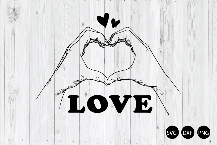 Heart Hands SVG, Love Sign SVG, Valentines Day SVG