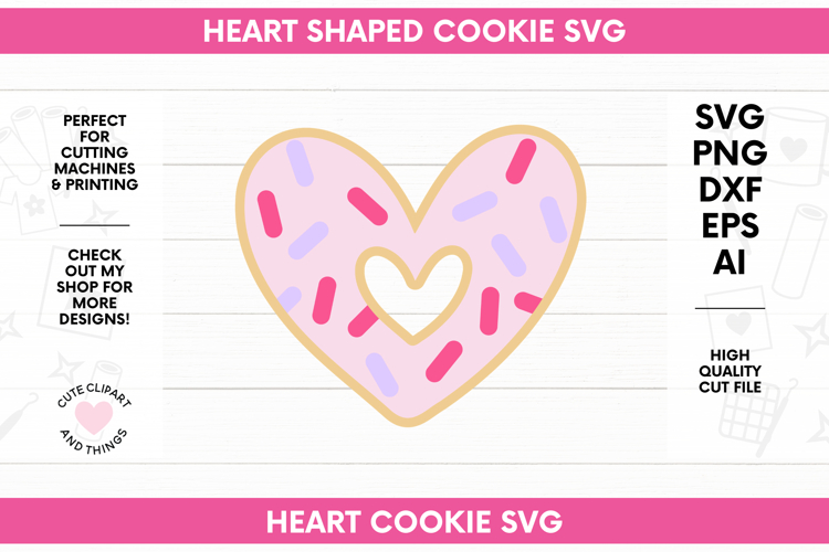Heart Cookie SVG