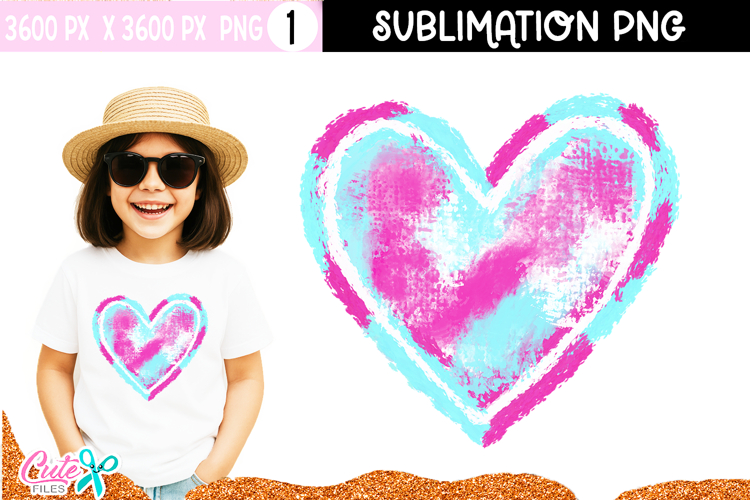 Heart Sublimation Design