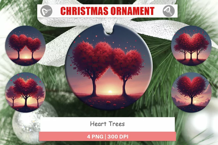 Ornament Heart Trees