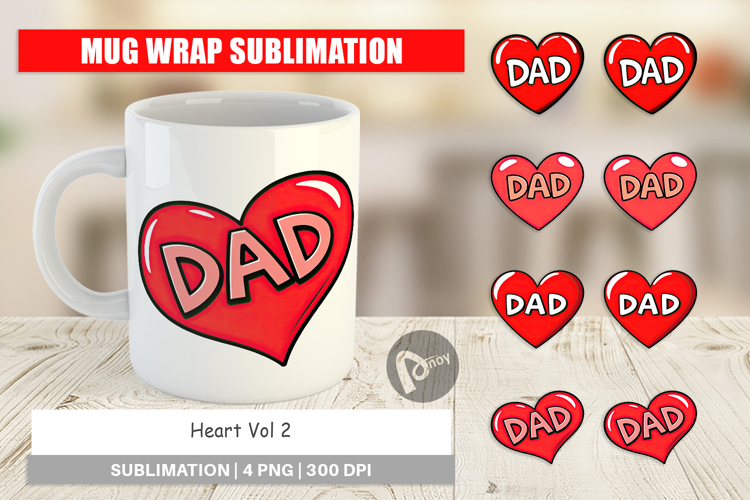 Mug Wrap Heart