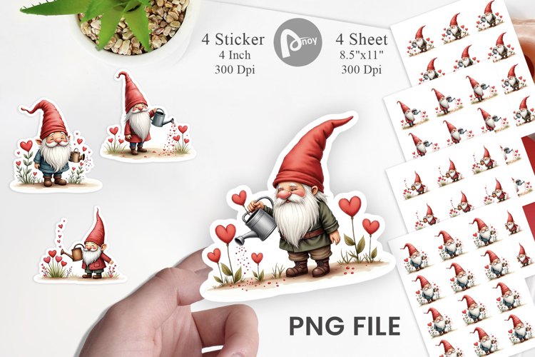 Valentine Gnome Png Image 4