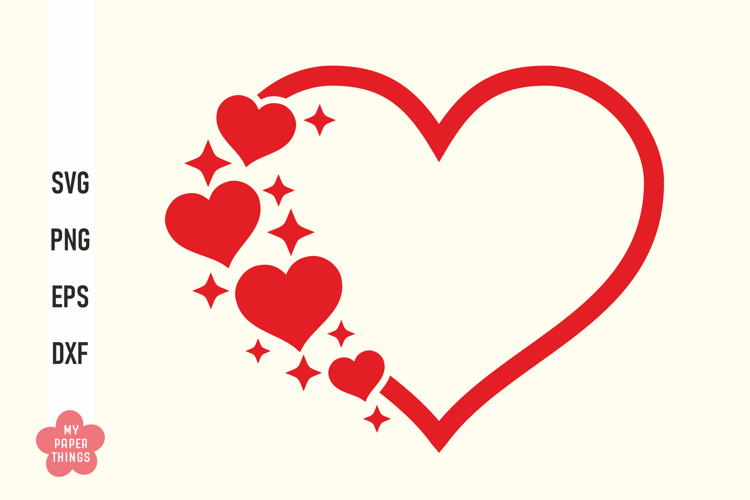 Heart Svg, Valentines Day Svg Cut Files