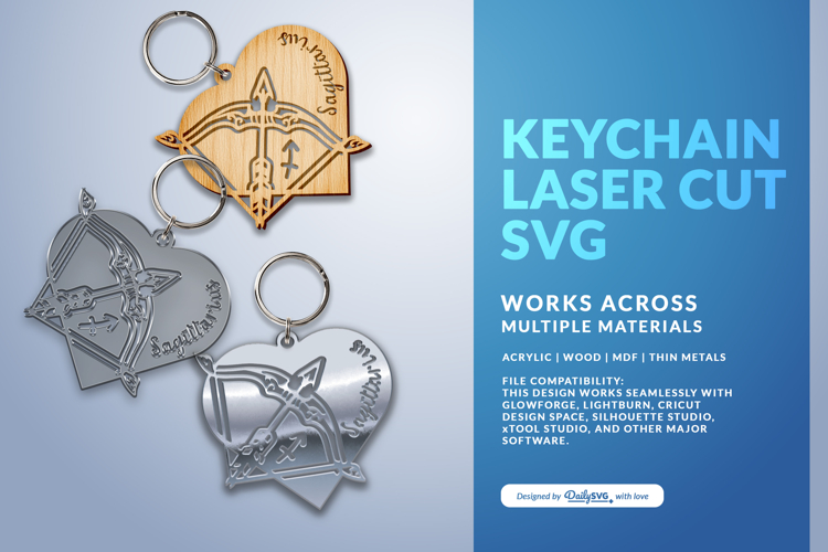 Acrylic Keychain Svg